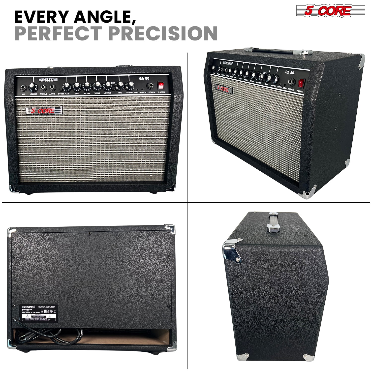 Electric Guitar Bass Amp 50 Watt Amplifier Built in Speaker 2