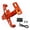 A, variant on Aluminum Bike Number Plate Frame with Integrated LED Light Stylish Portable Motorcycle Plate Support with LED Light