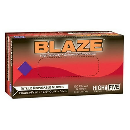 High Five N484 Blaze Powder Free Nitrile Exam Glove - X-Large