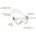 thumbnail image 2 of Snorkel Kit Cressi Pano 3 & Supernova Dry Clear/Titanium, 2 of 5