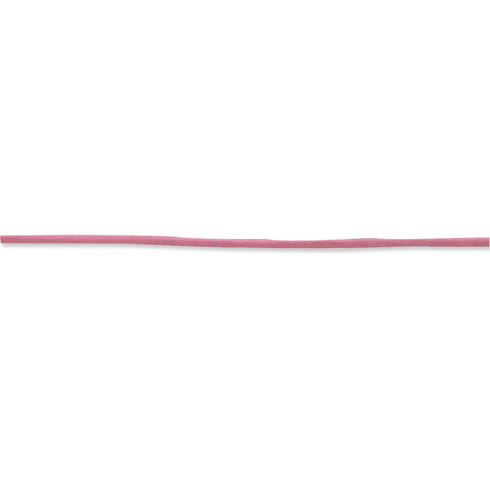 14K 2mm 16in Pink Leather Cord Necklace