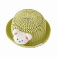 thumbnail image 6 of Yokua Toddler Baby Breathable Sun Hat Straw Sun Hats with Cute Bear Decorations, 6 of 20