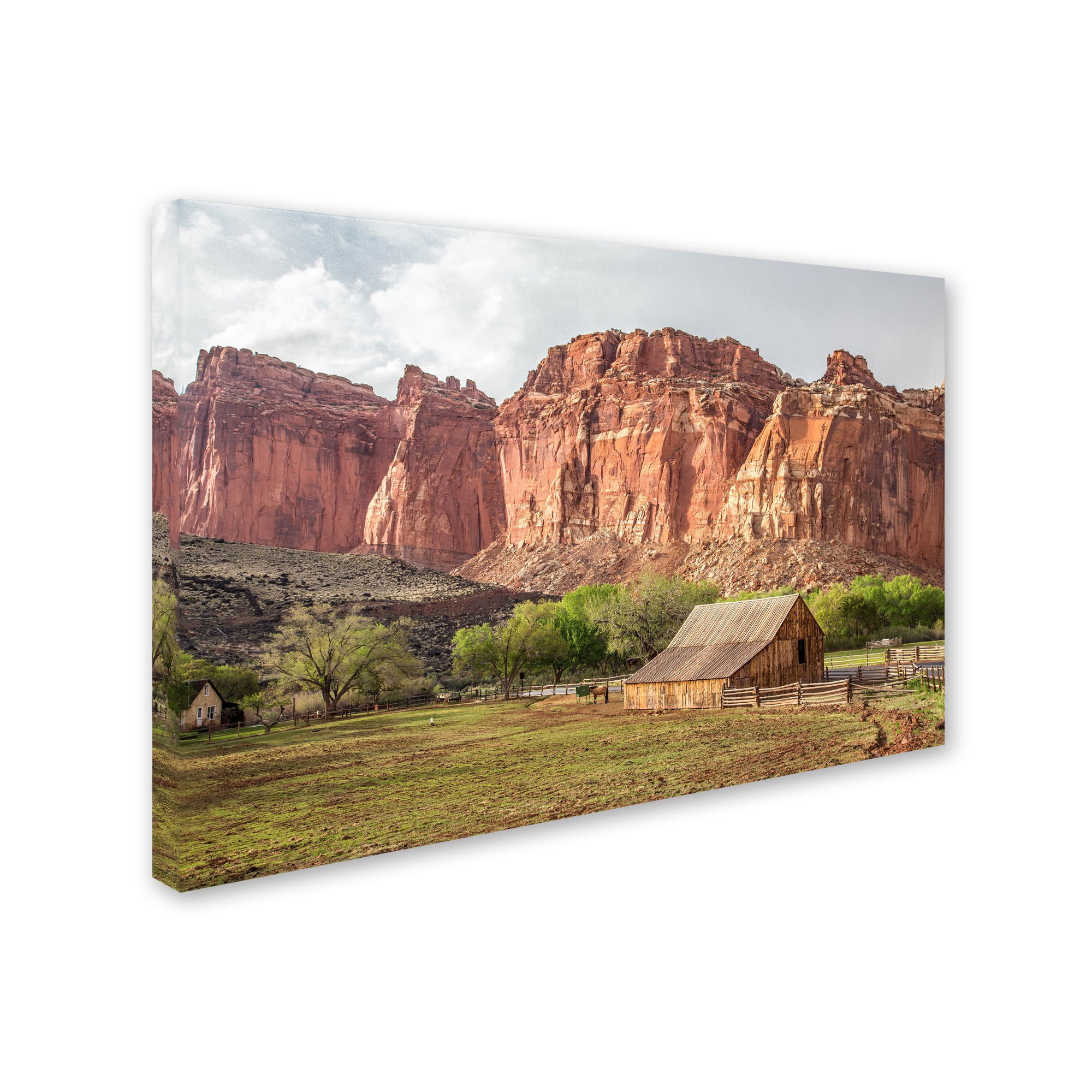 Trademark Fine Art "Capitol Reef Scenic" Canvas Art by Pierre Leclerc