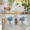 thumbnail image 4 of Sea Turtle Coastal Microfiber Kitchen Towel, Summer Beach Coral Ocean Nautical Soft Absorbent Dish Towels, Quick Drying Washable Dishcloths for Kitchen Cleaning, Drying Dishes, 18x28 Inches, 4 of 9