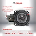 thumbnail image 4 of Parlantes para Auto Crunch CS4CX Coaxiales de Rango Completo 10 cm Negro, 4 of 5