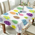 thumbnail image 4 of GZHJMY Easter Eggs Tablecloth, Rectangle Waterproof Washable Polyester Table Cover for Picnic Dinner Holiday Party Decor, 60 x 108 Inch, 4 of 7