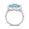 thumbnail image 4 of Everly Women's Topaz and Diamond Sterling Silver Ring, 4 of 7
