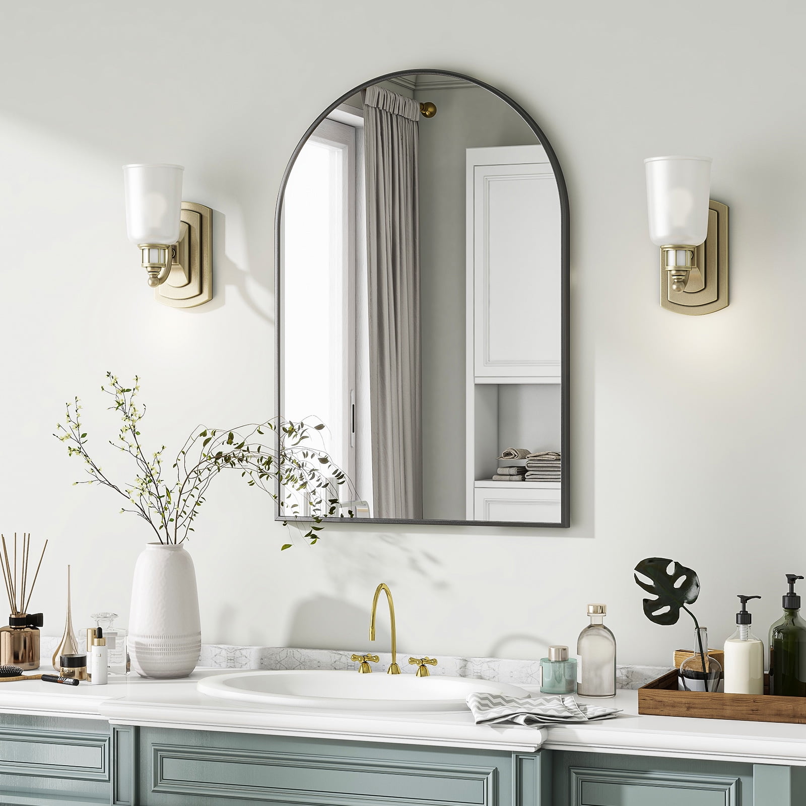 Shattervue Oval Bathroom Mirror