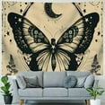 thumbnail image 4 of Shiartex Butterfly Tapestry Astrology Floral Tarot Tapestry for Bedroom Aesthetic Vertical Moth Beige Tapestry Wall Hanging Celestial Moon Phases Wall Tapestry for Bedroom Living Room Painting, 4 of 6