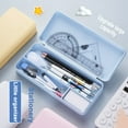 thumbnail image 4 of UttpKLBx Clearance Home Gadgets Macaron Pencil Case Diy Cream Glue Multifunctional Plastic Pencil Case Flip Durable Office Supplies (C), 4 of 8
