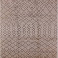 thumbnail image 1 of Ahgly Company Machine Washable Indoor Square Industrial Modern Dark Almond Brown Area Rugs, 5' Square, 1 of 7