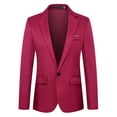 thumbnail image 4 of Traje de talla grande para hombre, estilo coreano, informal, ajustado, de una sola fila, con un botón, para jóvenes, chaqueta de primavera y otoño, traje pequeño, 4 of 5