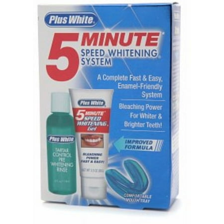 Plus White 5 Minute Speed Teeth Whitening System, Gel, Unflavored