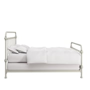 Weston Home Nottingham Metal Queen Bed, Silver Birch