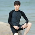 thumbnail image 4 of Traje de baño de manga larga para hombre, traje de baño de buceo para mujer, traje de baño de secado rápido con protección solar, traje de medusa, traje de entrenamiento para entrenador de natación y, 4 of 5
