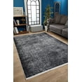 thumbnail image 3 of Malard Black Modern Polyester Area Rugs for Living Room Washable Rugs Boho Moroccan Area Rug Soft Geometric Bohemian Carpet Distressed Indoor Rug for Bedroom Dining Room Office Nonslip Rug, 3 of 9