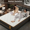 thumbnail image 6 of Queen Size Mattress 12 inch Medium Firm Hybrid Mattress with Cooling Gel Memory Foam, Pressure Relief, Motion Isolation, 6 of 9