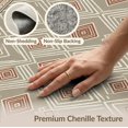 thumbnail image 6 of ODIKA 9'x12' Washable Area Rug Door Front Southwestern Entrance Repeating Border Details Entryway for Dining Room, Basement, Large Office, Non-Slip Chair-Friendly, 6 of 7