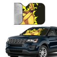 thumbnail image 4 of Windshield Sun Shade Foldable Car Front Window Sunshade For Car Suv Trucks Vans - Best Heat Shield Blocker Visor Cover Blocks Uv Rays And Keeps Your Vehicle Cool-Small, 4 of 5
