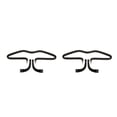 thumbnail image 4 of Perchas de coche Speravity Soporte de ropa Universal PVA Acero inoxidable 2piezas, 4 of 4