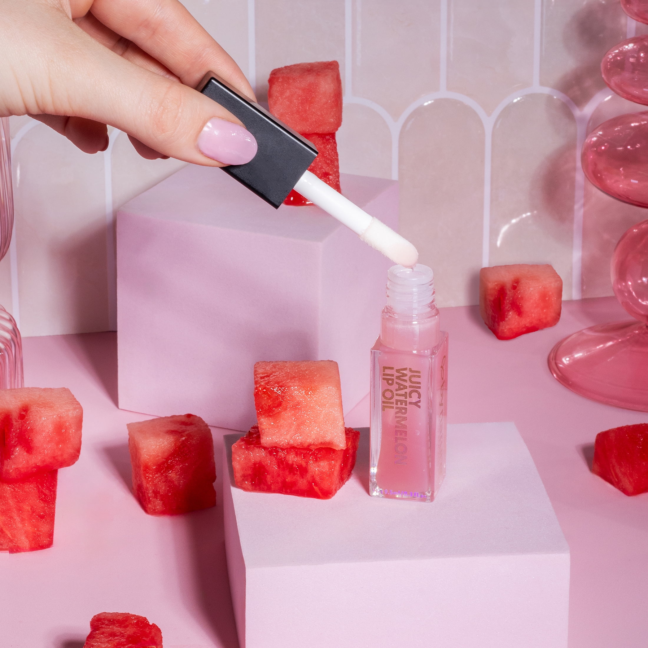 By Nature Juicy Watermelon Lip Oil with Vitamin E