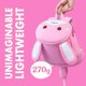 thumbnail image 3 of Mochila para niños pequeños, Mini Animal de dibujos animados lindo de conejo rosa, bolsa de viaje impermeable para bebés, niños y niñas de 2 a 6 años, 3 of 5