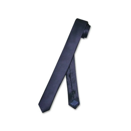 - Biagio 100% SILK Narrow NeckTie EXTRA Skinny NAVY BLUE Color Men's 1.5
