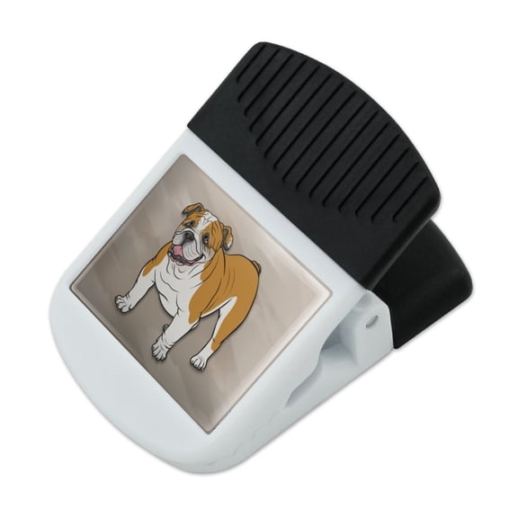 English Bulldog Pet Dog Refrigerator Fridge Magnet Magnetic Hanging Hook Note Snack Clip