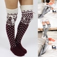 thumbnail image 2 of Womens Winter Cable Knit Over Knee Long Boot Thigh-High Warm Socks Legging, 2 of 4