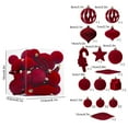 thumbnail image 4 of Viflosae Velvet Ornaments Xmas Decorations Festival Decoration Christmas Ball Decoration European Shaped Flocking Christmas Ball Set Christmas Tree Pendant, 4 of 7