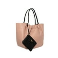 thumbnail image 2 of XOXO Women's Vegan Leather Rose Dual Top Handle Everyday Tote Bag and Wristlet, 2 of 5