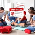 thumbnail image 5 of CPR First Aid Certified Certification Wallet Card  30pk 2x3.5 Cardstock Paper Instructions Tips Pocket Guide AED Emergency Contacts Class Instructor, 5 of 5