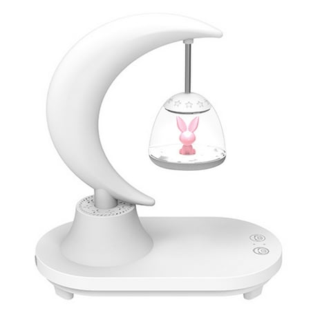 

Aousin Bear Rabbit Desk Lamp Bluetooth-compatible Speaker Colorful Night Light (C)