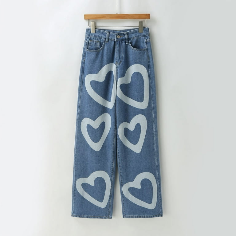 Mrzhqd Boyfriend Jeans For Women Casual High Waist Long