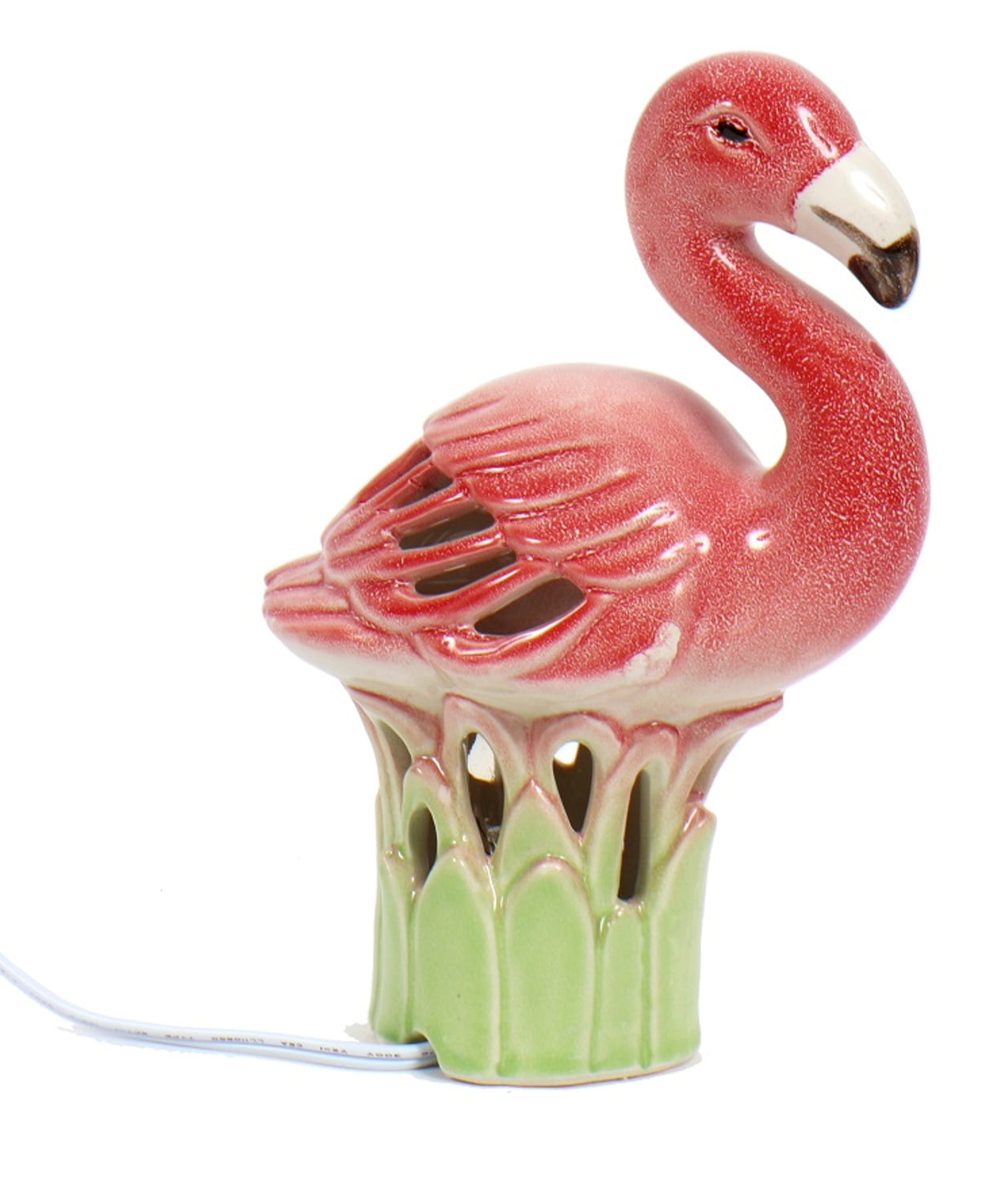Flamingo Figurine 7 Watt Electric Accent Light Ceramic