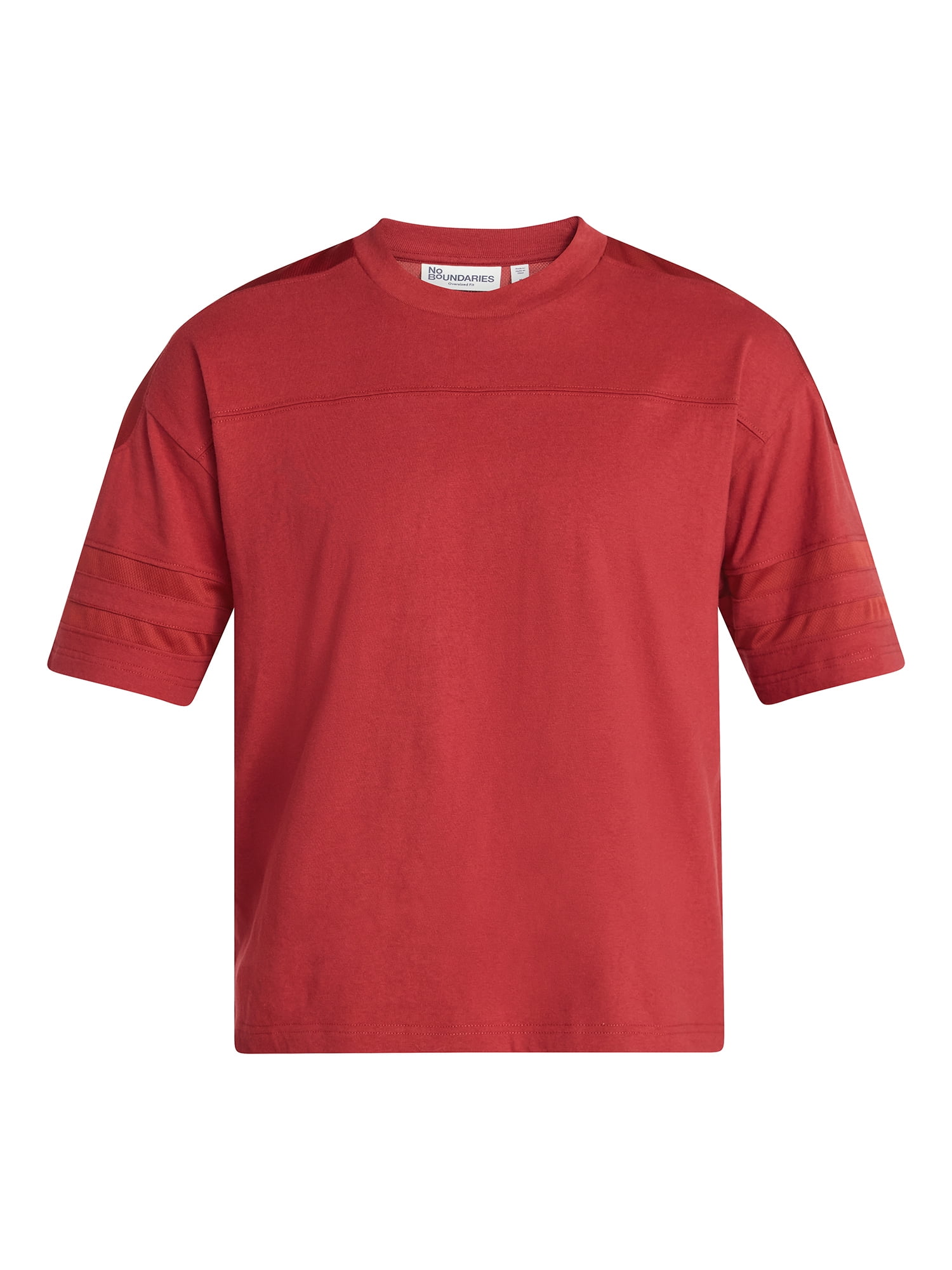 No Boundaries Mesh Football Tee with Short Sleeves, Men's XS-4XLT