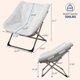 thumbnail image 3 of Yeshouse Rabbit Fur Saucer Chair - plegable cómoda silla de estar con estructura de Metal para niños, adolescentes y adultos, 3 of 8