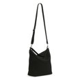 thumbnail image 2 of Vera Bradley Women's Cotton Oversized Hobo Shoulder Bag Black, 2 of 3