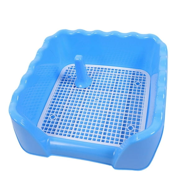 Bandeja de entrenamiento de malla para inodoro para cachorros, mantiene las patas y los pisos limpios, fácil de limpiar, bandeja de arena, orinal para L