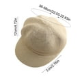thumbnail image 3 of Women Summer Straw Newsboy Cap Beret Breathable Mesh Octagonal Cap Sun Hat Beach Hats for Women, 3 of 6