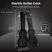 Yescom Electric Guitar Hard Case for LP Les Paul Style Electric Guitar Wooden Hard Shell Lockable