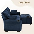 thumbnail image 4 of Tabaray Modular Sectional Sofa,Cloud Sectional Couch with Deep Seat,Modern Modular Couch with Movable Ottoman,Chenille Sofa with Throw Pillows for Living Room,Bedroom (79"-L Shape,Blue), 4 of 8