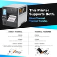 thumbnail image 4 of Impresora de etiquetas Zebra ZT411 JetSet de 203 DPI | Transferencia térmica y térmica directa | Impresora industrial ZT41142-T010000Z | Ancho: 4 pulgadas. Conectividad serial, USB, Ethernet y Bluetoo, 4 of 5