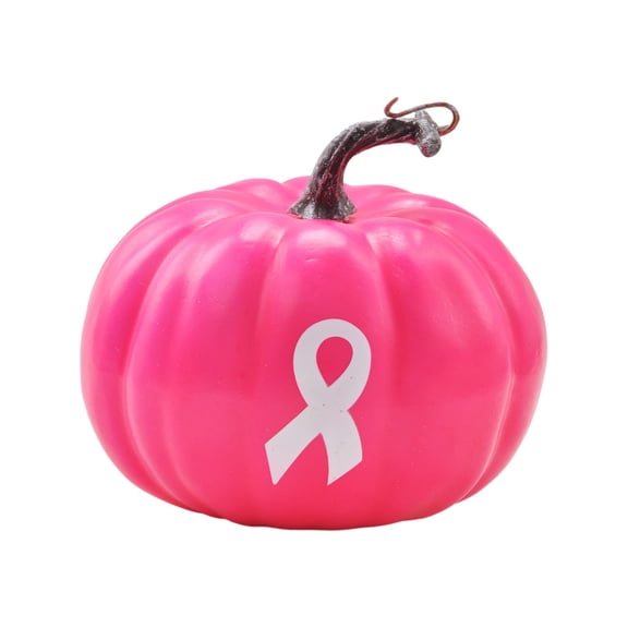 Pink Pumpkin Decor Halloween Pumpkin Decorations Pink Fall Decor for Home Tabletop Pumpkin Statue for Fall and Halloween Home Decor 1 Piece