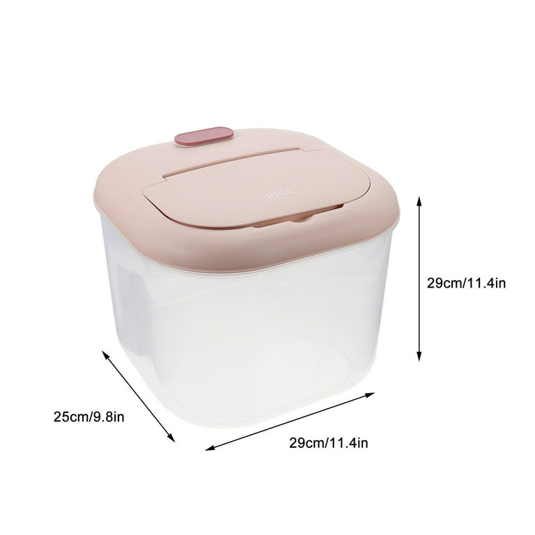 Kitchen Rice Storage Box, Rice Bucket, Large Food Container, 22 Lbs  (approximately 10kg) With Sealed Lid For Flour, Soybean, Corn, Sugar, Rice  And Baking Ingredients, Bulk Food Storage