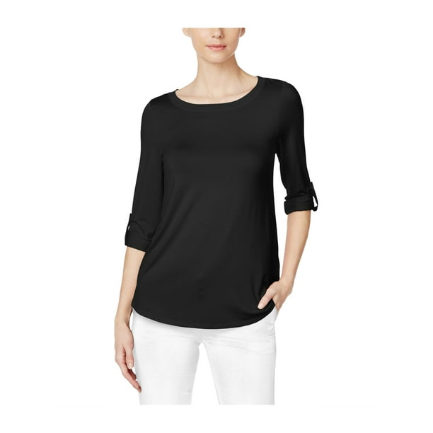 Cable & Gauge Cable & Gauge Womens Tab Sleeve Basic TShirt black XL