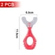 thumbnail image 2 of Cepillo de dientes en forma de U de entrenamiento de silicona suave - Cepillo de dientes en forma de U para niños, 2 of 5