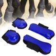 thumbnail image 4 of Garde-jambes Cheval, Épaissi Garde-Jambes Cheval, Néoprène PU Shell PU Matériel Garde-Jambes Cheval Coussinet Intérieur Jambe de Protection pour Cheval Bleu M, 4 of 8