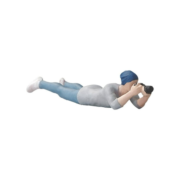 Modelo De Hombre Agachado Escala 1/64 Strade Fareast Limited Figura De Personas Resina