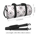 thumbnail image 2 of ZICANCN Pink Paisley Flowers Travel Duffle Bag, Sports Tote Gym Bag Weekenders Bags for Women Men, 2 of 8